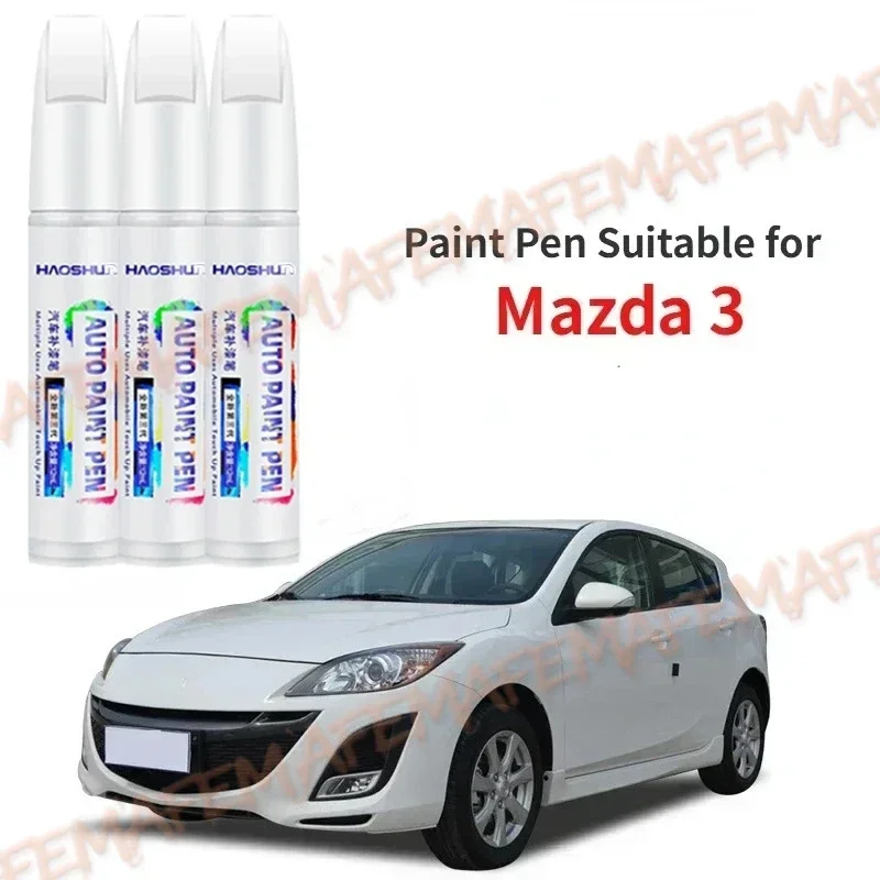 Touch Up Paint Pen Suitable For Mazda 3 Modified Pieces Mazda 3 Star  Paint Fixer Dazzling Cloud White Black Soul Red Color tool
