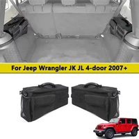 Bolsa de almacenamiento lateral para maletero trasero para Jeep Wrangler JK 2007-2017 JL 2018-2025, organizador de herramientas de carga para maletero, bolsa de equipaje, acceso Interior