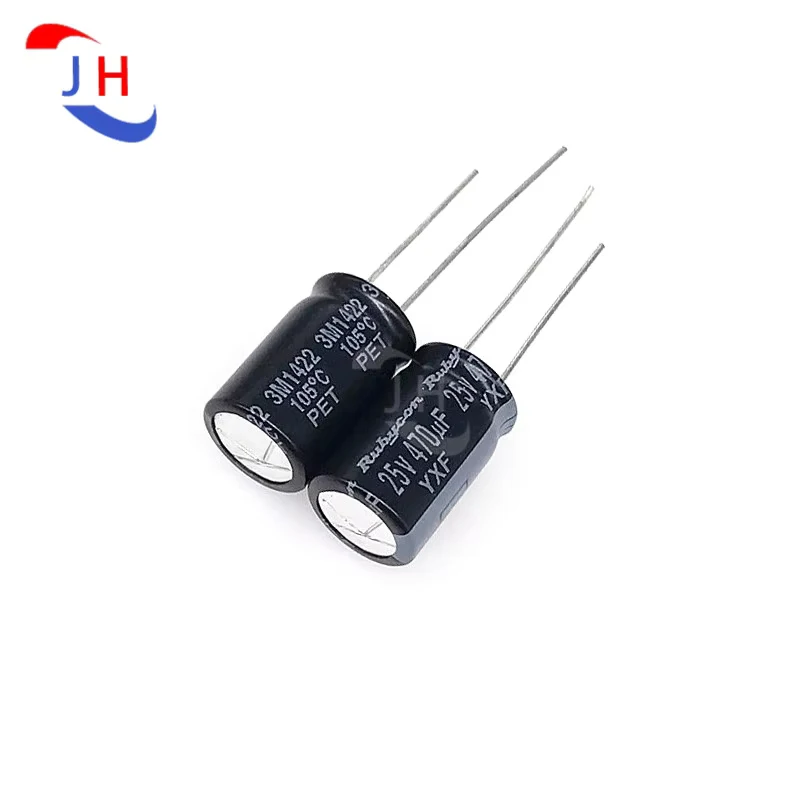 10PCS Aluminum Electrolytic Capacitor 25v470uf 10x16 YXG YXF High Frequency Long Life 5mm Pin Distance 25V 470UF 10*16