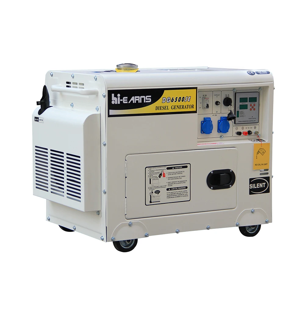 5KW single phase digital panel air cooled die·sel generator can see oil usege