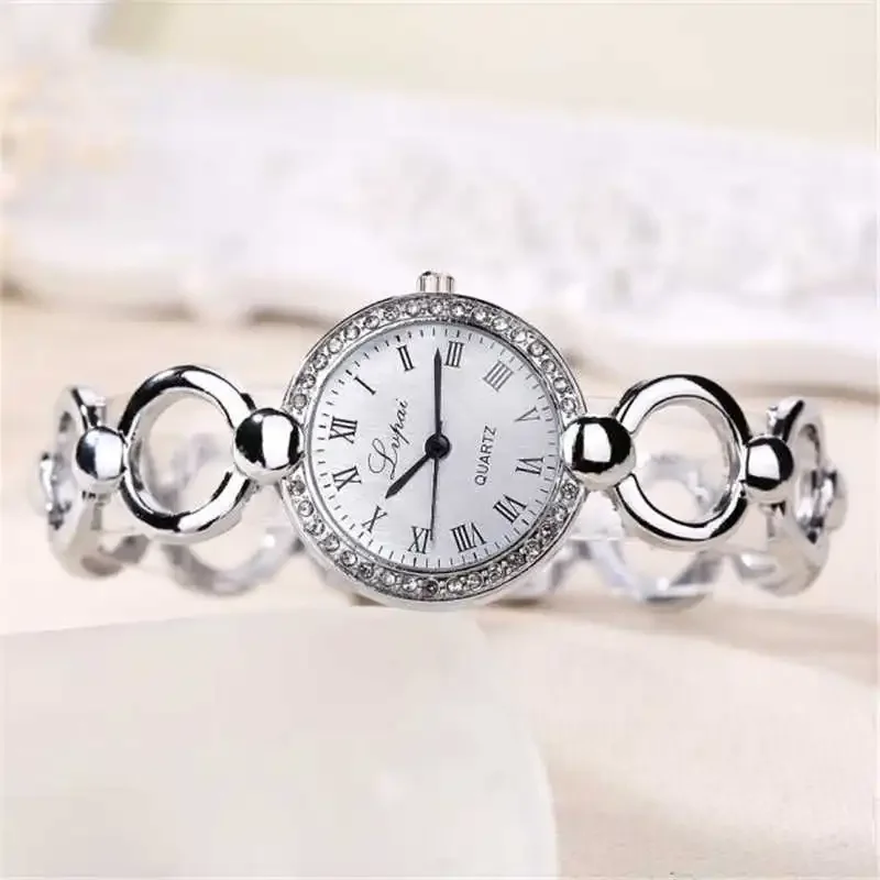 Vente Chaude De Mode De Luxe Femmes Montres Femmes Bracelet Montre Watch Crystal Stainless Steel Women Watches Luxury