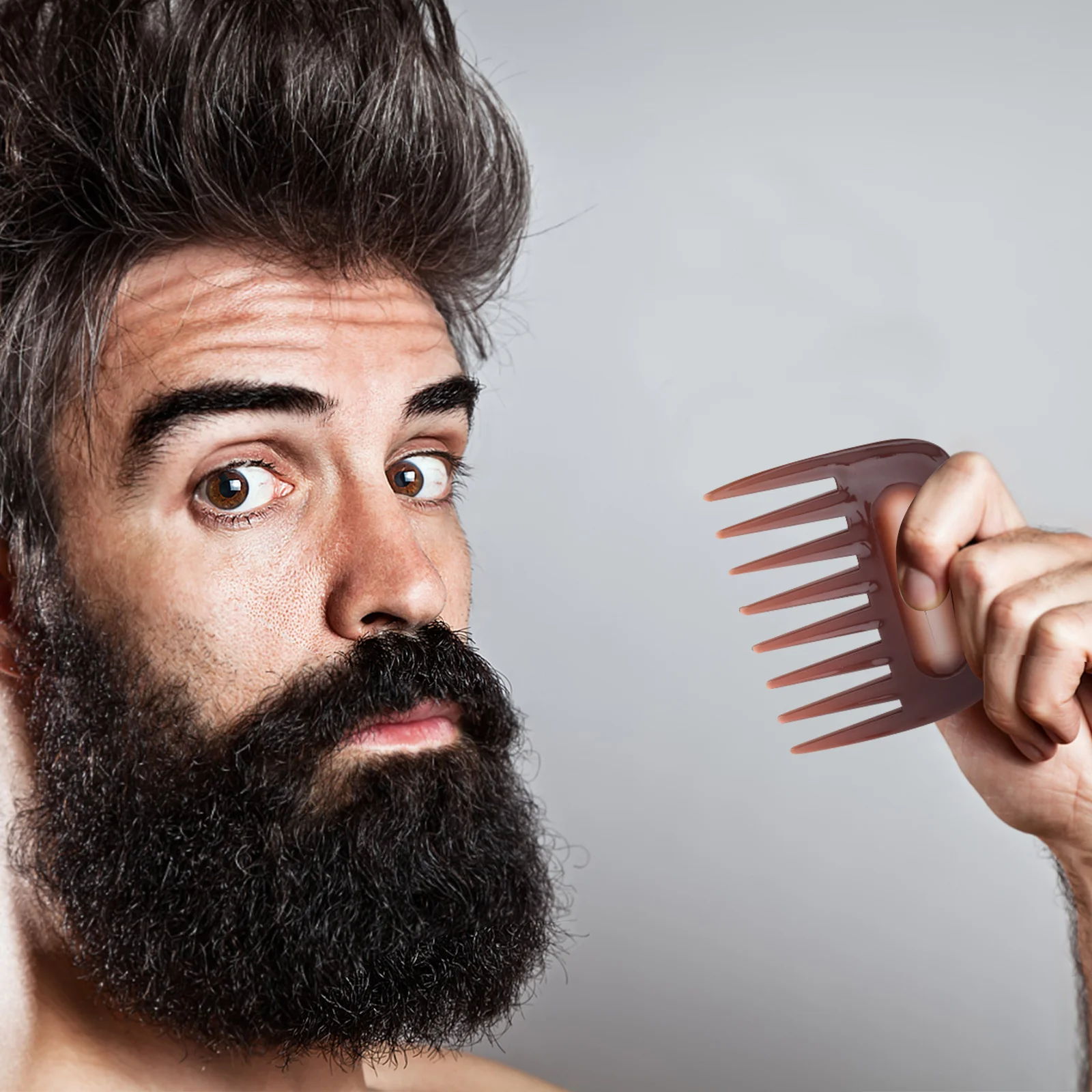 

4pcs Wide Tooth Hair Comb Men'S Styling Tool Professional Barber Comb Set For Hair Shaping Smoothing Slick Back Detangling