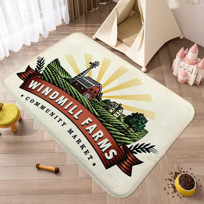 Washable Non-slip Kitchen Rug A-Farms Aesthetic Bathroom Carpet Bedroom Useful Things Home Decorations Foot Mat Funny Doormat