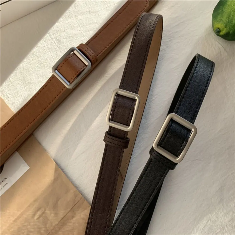 Ceinture en cuir au Design de luxe à la mode, polyvalente, sangle de taille décontractée, réglable pour pantalons et jeans pour femmes et hommes