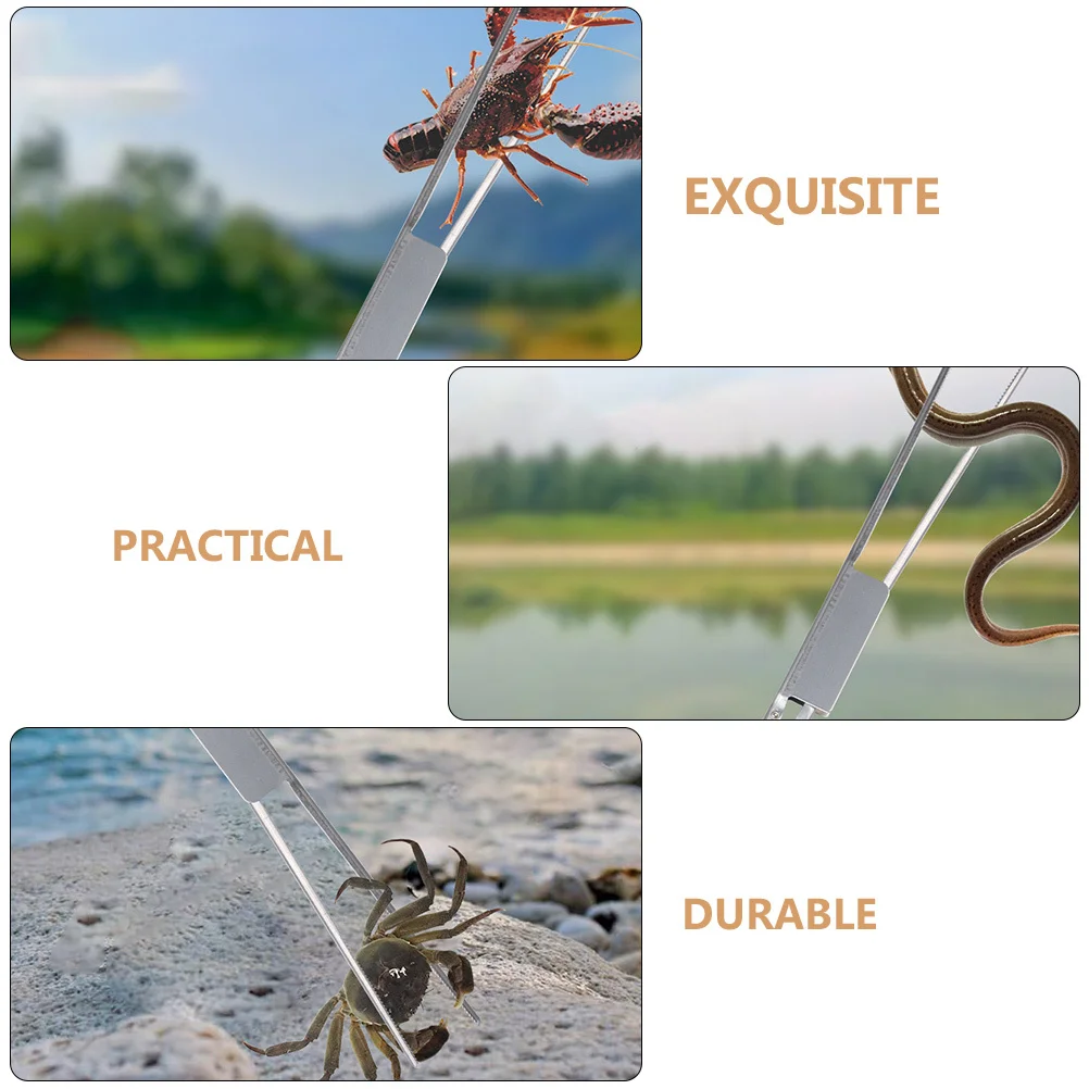 

Anti-Slip Eel Clip Stainless Steel Multifunctional Tong For Crab Loach Kitchen Outdoor Bbq Fishing Camping Tool Accessory