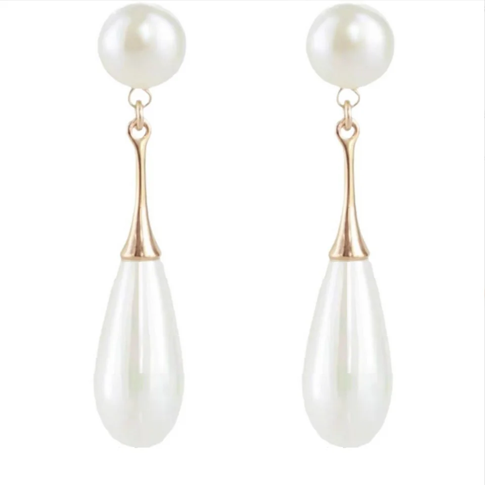 

ПАРА РЕДКИХ СЕРЬГИ С НАТУРАЛЬНЫМ БЕЛЫМ ЖЕМЧУГОМ