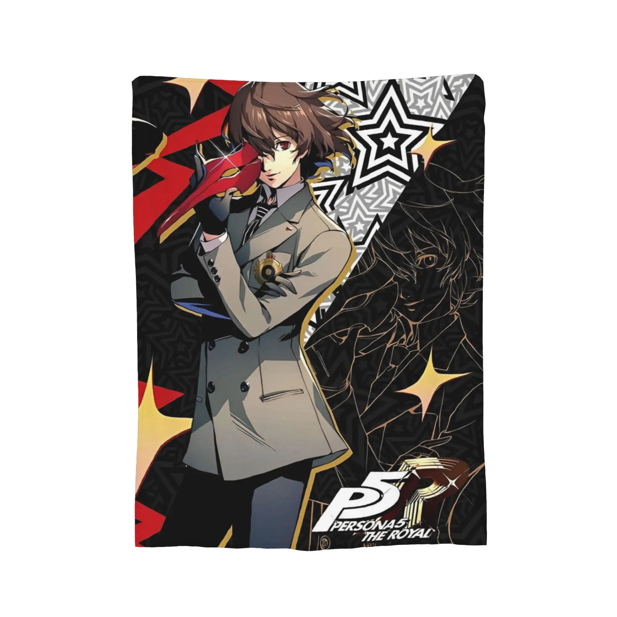 Persona  Blanket P5 Anime The Royal Flannel Funny Breathable Throw Blankets for Coverlet Spring Autumn