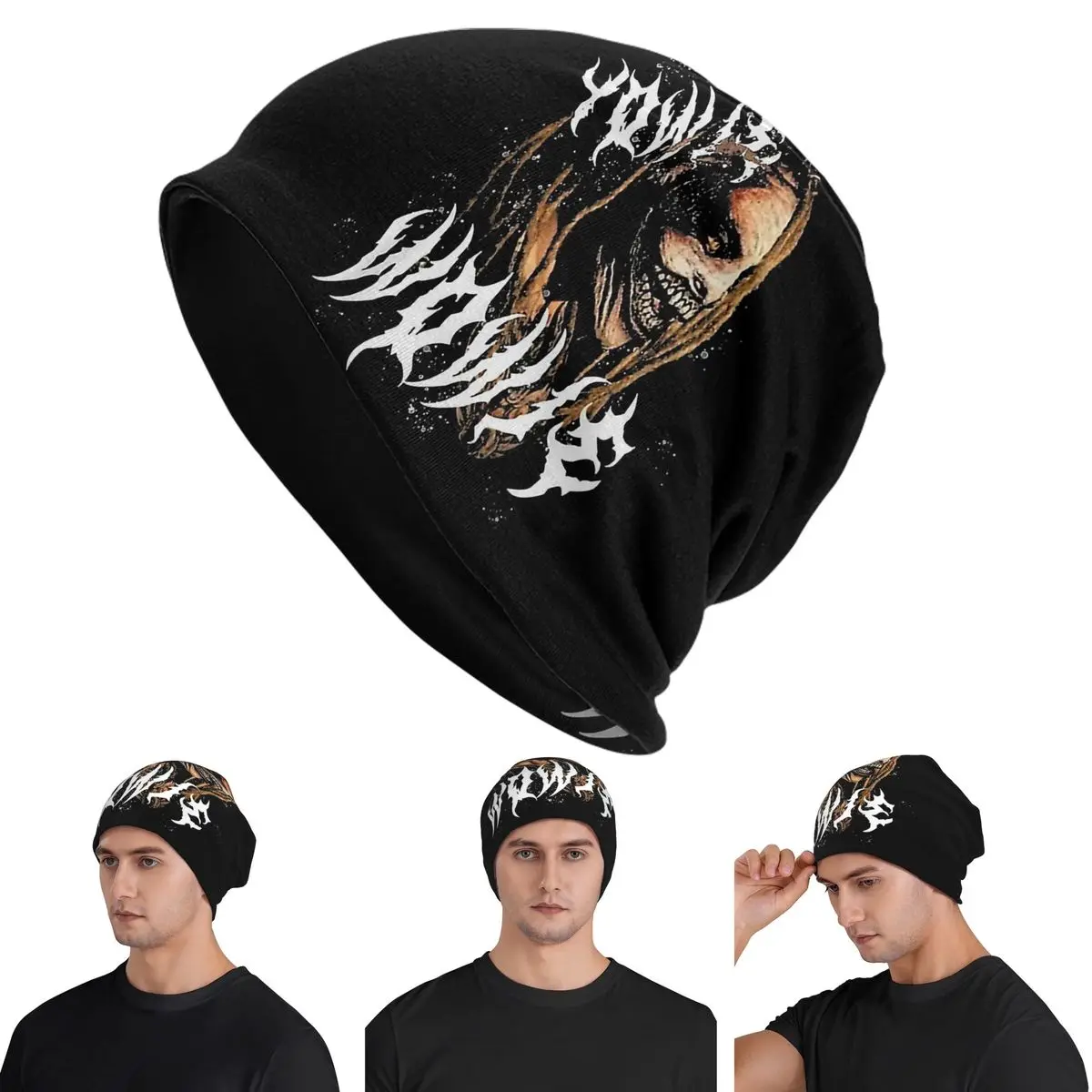 

Bray Wyatt The Fiend Skullies Beanies Hats Warm Autumn Winter Outdoor Cap Knitted Bonnet Caps for Men Women Adult