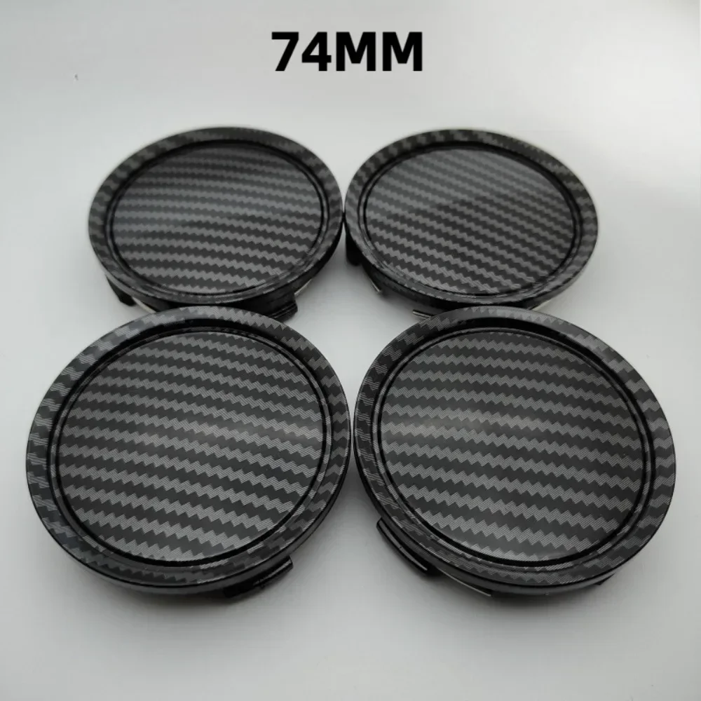 

4pcs ABS 74mm Carbon Fibre Car Wheel Center Caps Car Styling Accessories for Mercedes Benz Maybach Rim Hubcaps Cover Badge Logo