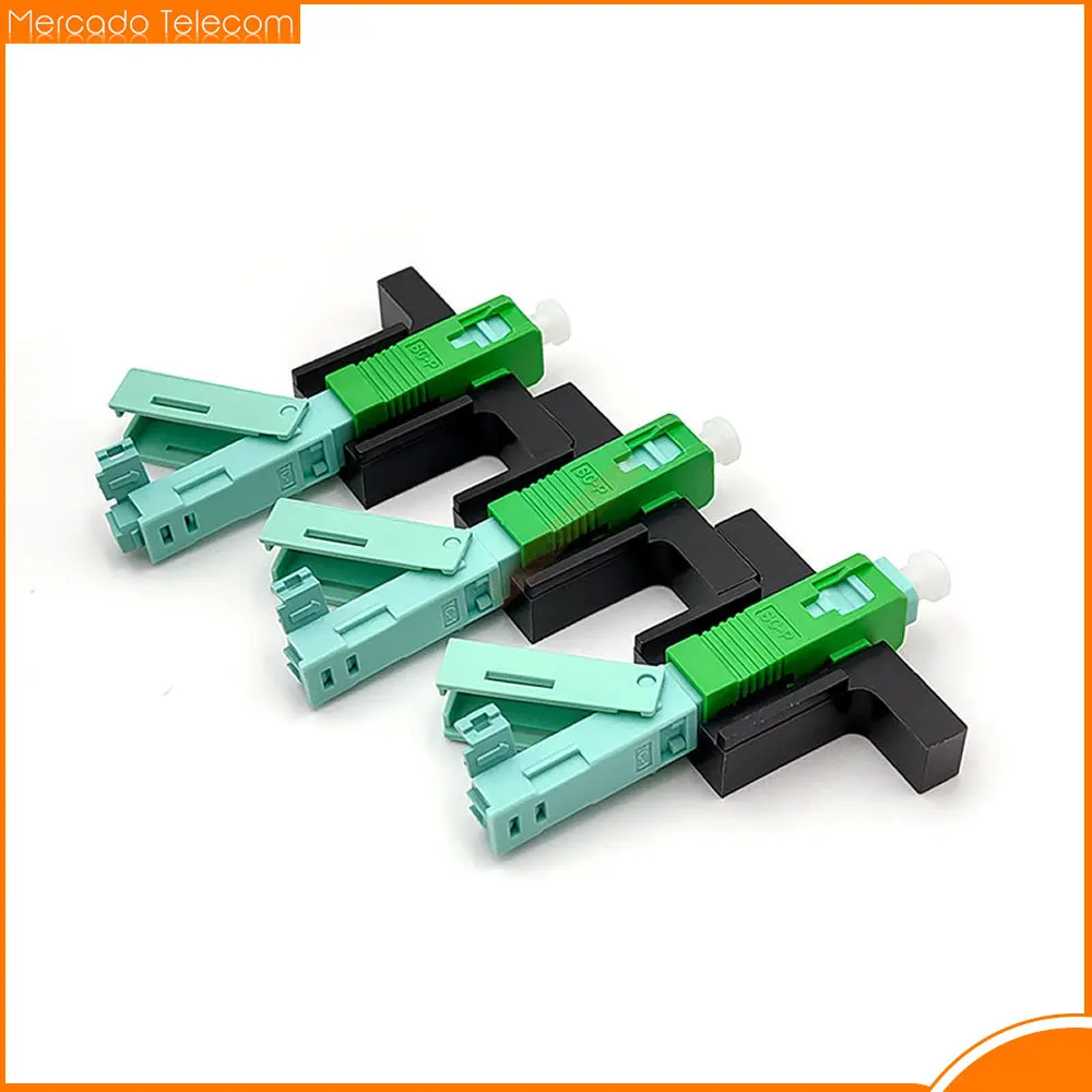 Imagem -03 - Conector Rápido sc Apc 53 mm Conector Monomodo Ferramenta Ftth Conector Frio sc Upc Conector Rápido de Fibra Óptica 50 100 200 Peças