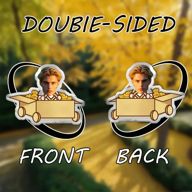 Humorous Golden Transport Truck Pillow Customization, Personalized Face And Body Pattern Combination, Double-Sided Printing Desi