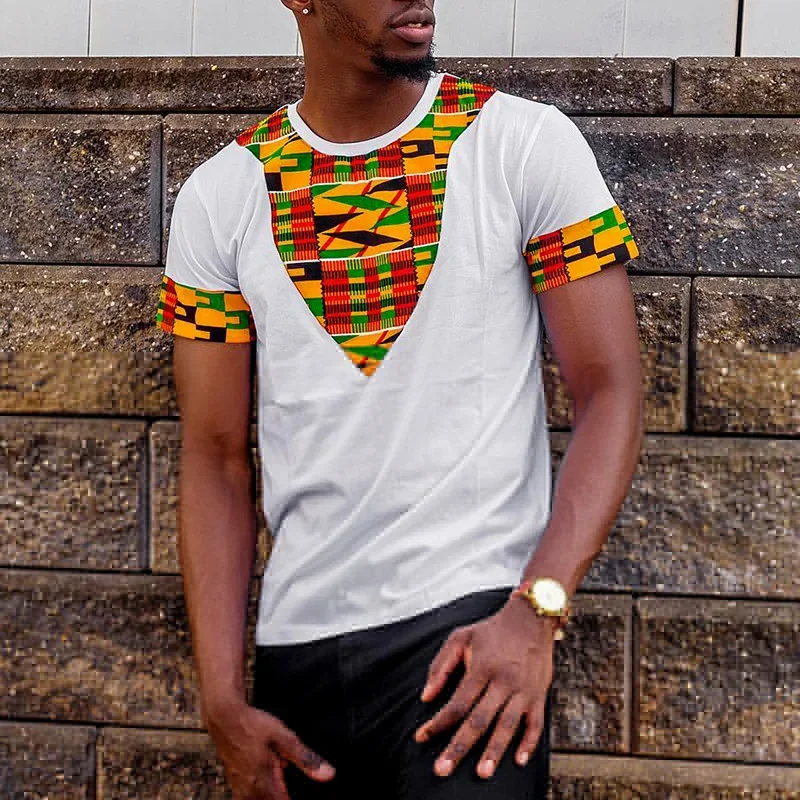 

Vintage African Style T-Shirts Ethnic Tribal Dashiki 3D Print Men Short Sleeve Oversized T Shirt Tees Tops polyester Clothing