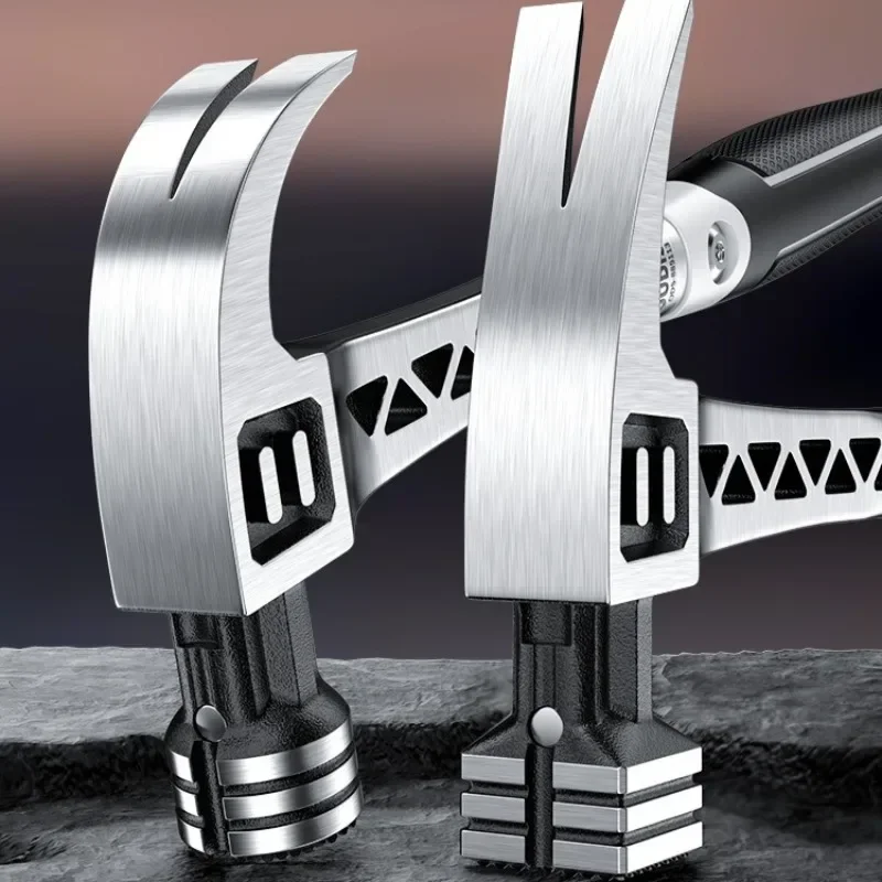 High Carbon Steel Shockproof Claw Hammer Multifunctional Professional Woodworking Anti-slip Hammer Construction Site Hand Tools