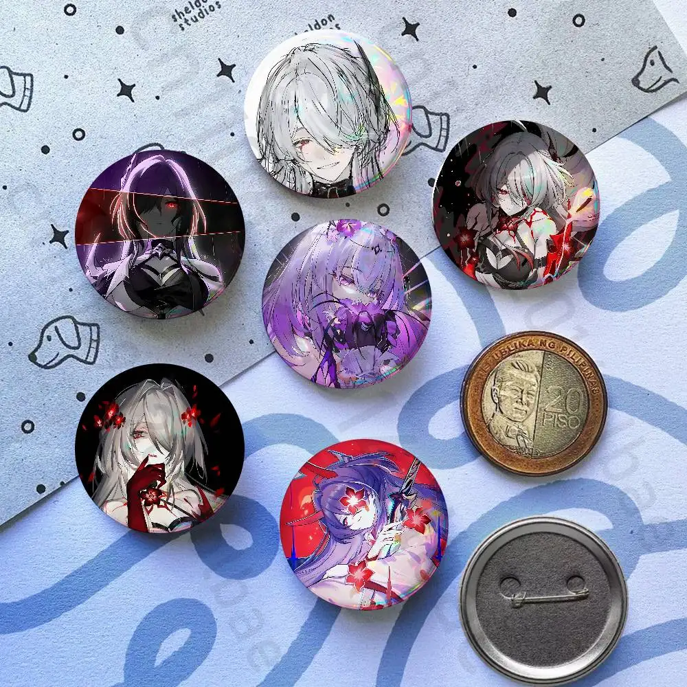 

Acheron HSR Pins 58mm Cute Cartoon Badge Handmade Brooches for Backpack Accessories Jewelry Gifts