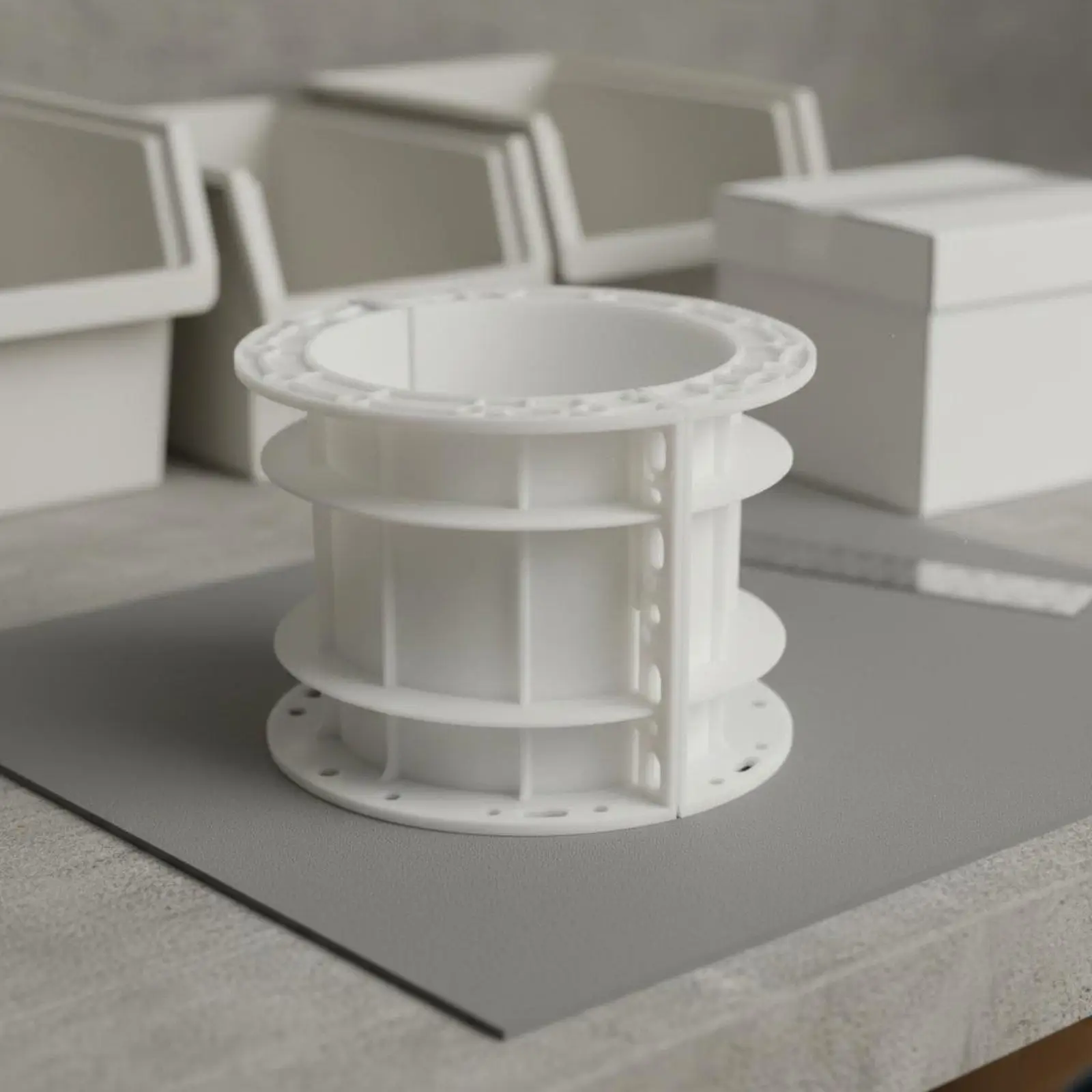 Round Concrete Pillar Form Plastic Mold for Solar Farm Base Construction Cylindrical Formwork Reusable Tool