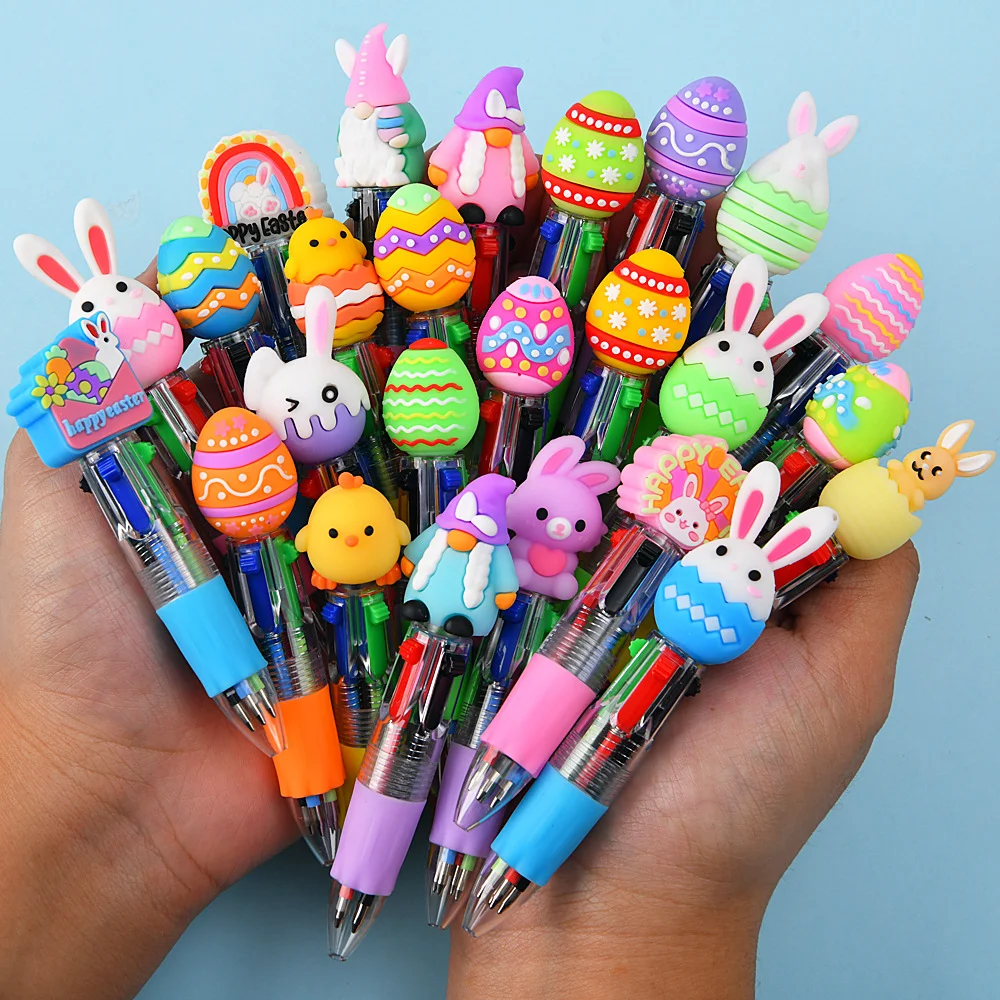 1/5/10pcs Easter Love Letter Mini Transparent Four Color Cartoon Love Pen Hand Account Pressing Pen Party Gift Learning Supplies