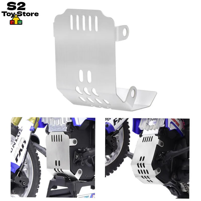 

Losi Stainless Steel Skid Plate Engine Armor For 1 4 Scale Promoto Mx Rc Motorcycle Upgrade Modification Accessories