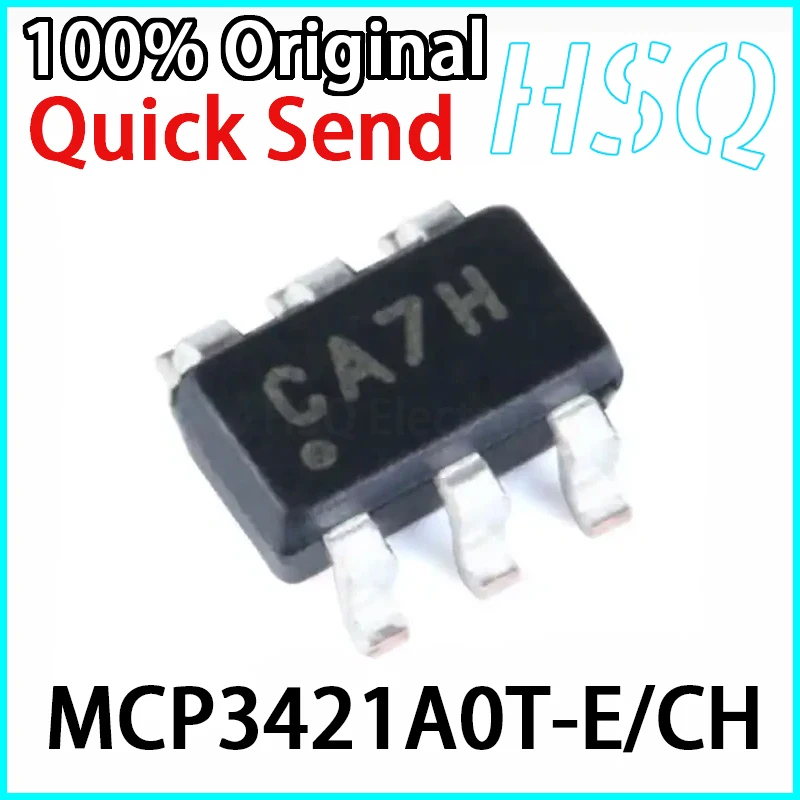 

2PCS Original MCP3421A0T-E/CH Screen Printed CA** SOT23-6 Analog-to-digital Converter Brand New in Stock