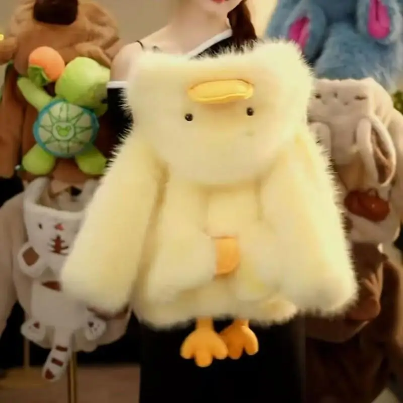 Chaqueta acolchada de algodón para niño, pato amarillo, abrigo grueso con forro polar para mantener el calor, abrigo con capucha de estilo para padres e hijos al aire libre