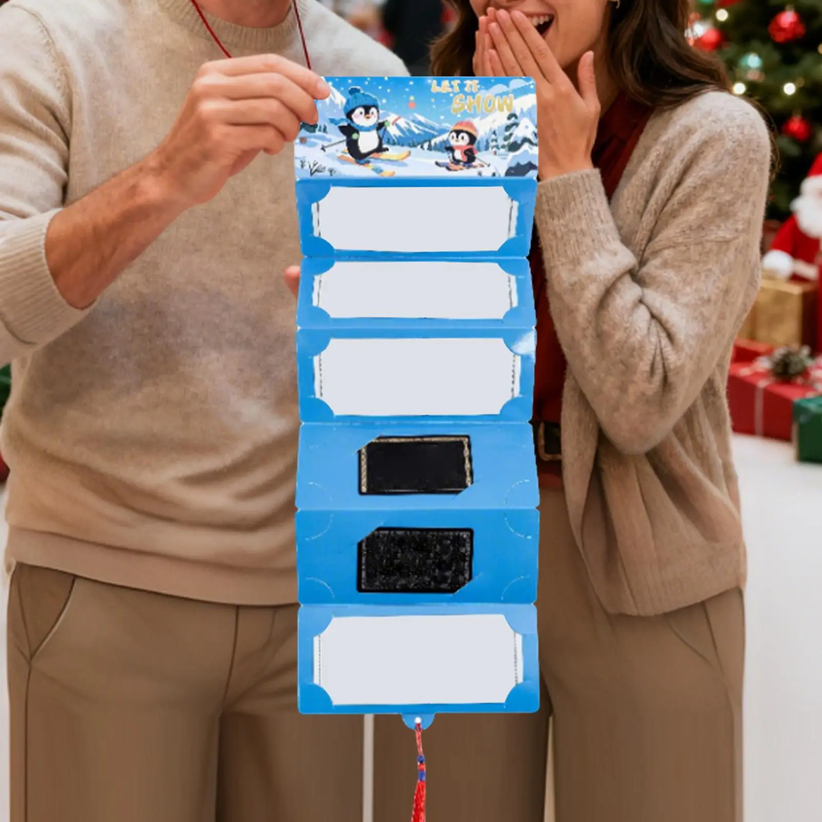 

Christmas Money Holder Cards 10 Slots Storage Box Christmas Cash Holder For Neighbor Children Adults Friends Teachers Students