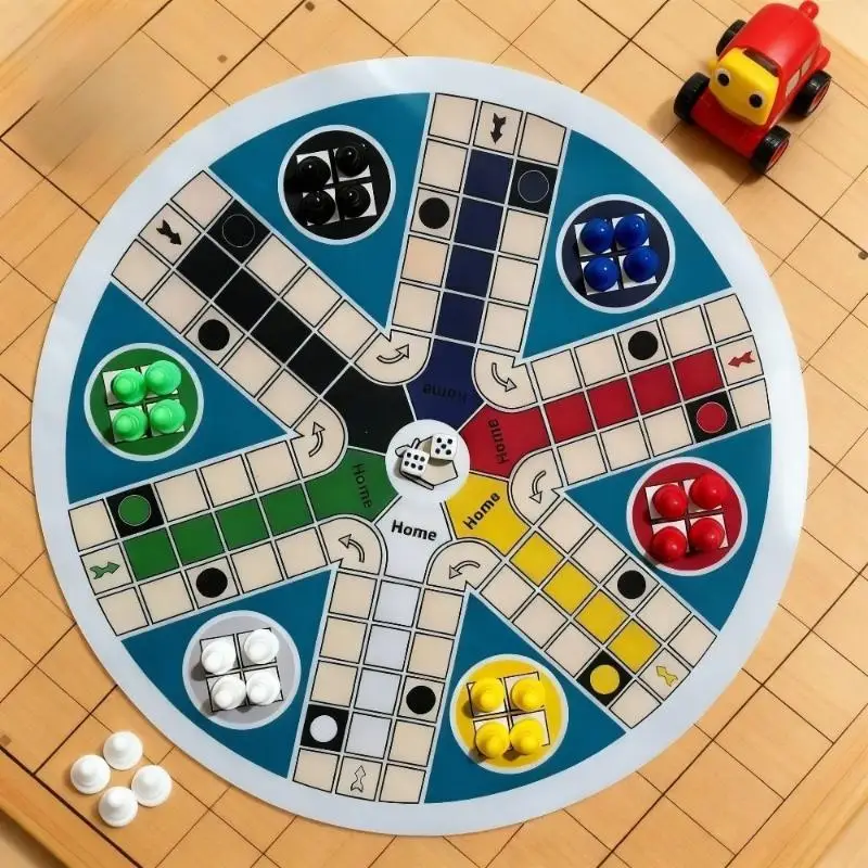 Round Flying Chess Diatom Mud Printing Multi Person Parent Child Gathering Team Building Fun Chessboard Puzzle Interactive Game