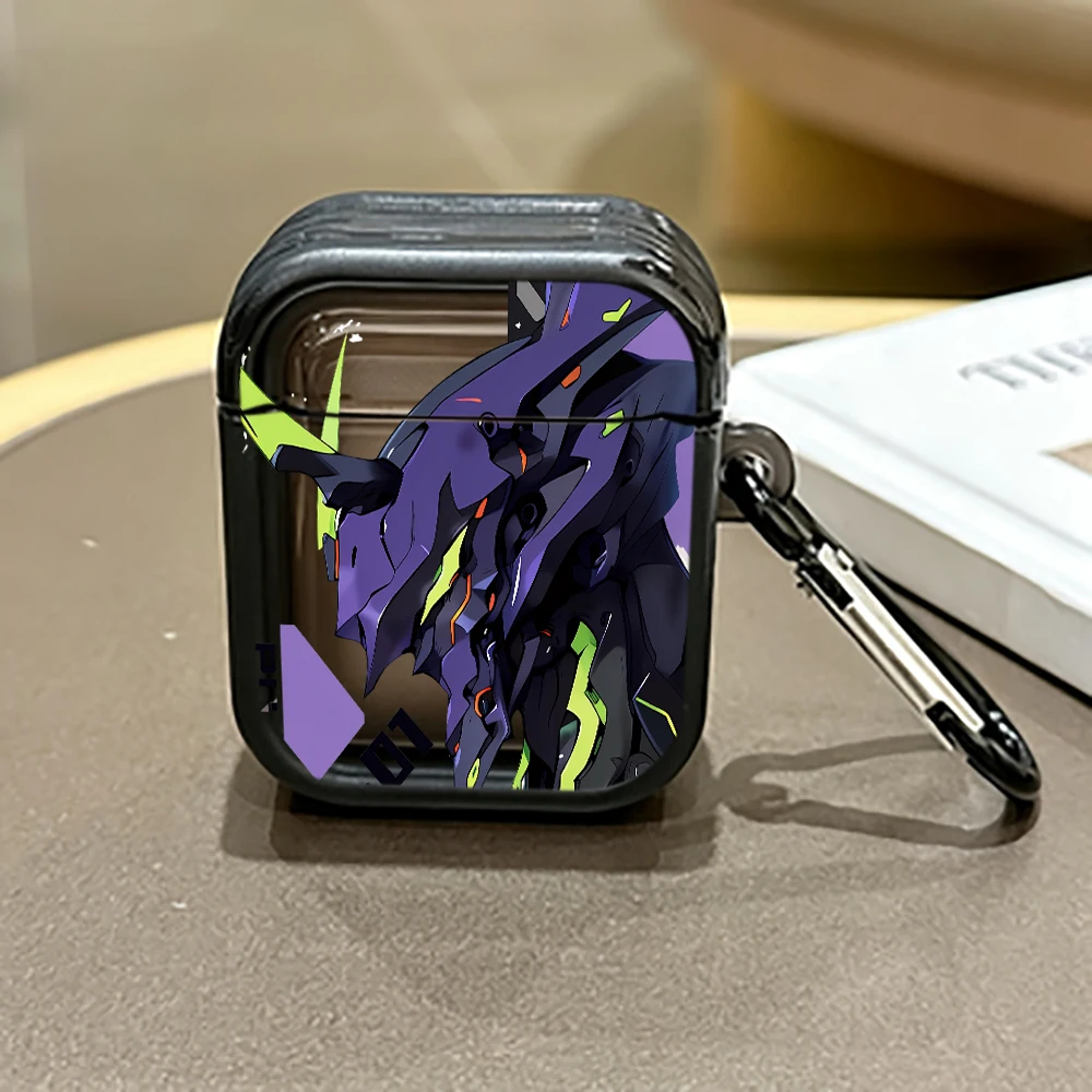 Cool Anime Mecha Robot Headphone Case for AirPods Pro 3/Pro 2/Pro Stylish Earbuds Case For AirPods 4/3/2/1 TPU Shockproof Cover view 2