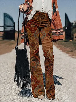 נשים רטרו נישה ג 'ינס אותיות הדפסה גבוהה-waisted גבוה רחוב רחב מכנסיים הרגל היפ הופ אופנה רטרו ישר y2k כל העונה