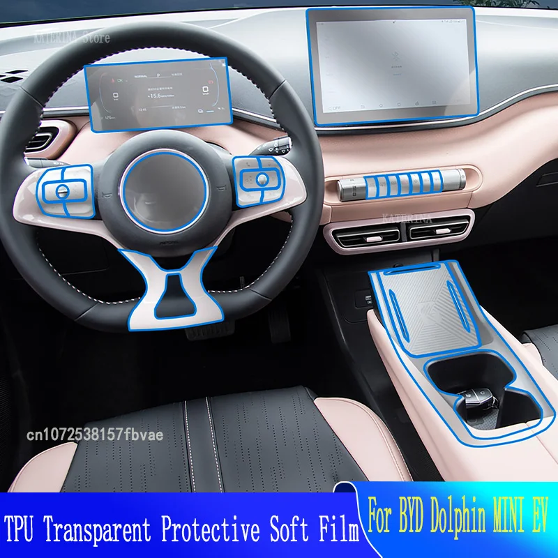 

For BYD Dolphin MINI EV Car Dashboard Cover Mat Dash Board Sun Shade Pad Anti-UV Artificial Leather Accessories