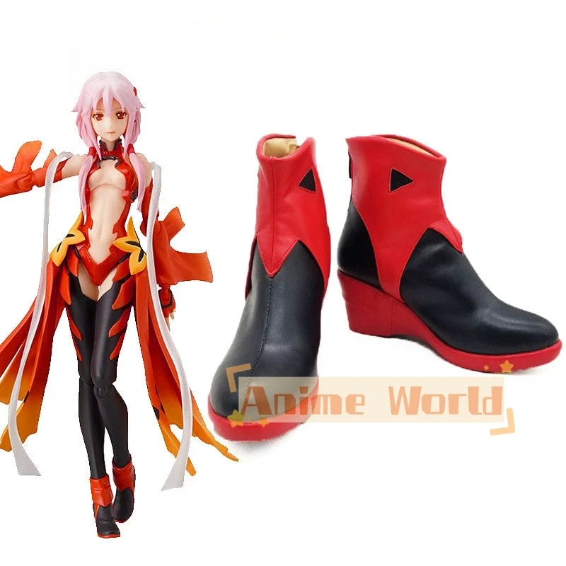 

Guilty Crown Inori Yuzuriha Cosplay Shoes Halloween Carnival Boots Custom Made