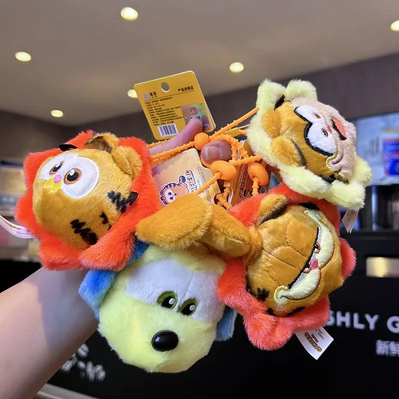 Kawaii Garfield Plush Toys Keychain Cartoon Backpack Pendant Soft Stuffed Doll Boy Girl Couple Birthday Gift Creative Peripheral