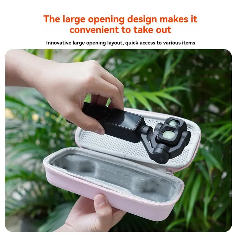 DTB7 For DJI Pocket 4P Storage Bag Hard Shell Travel Organizer Case with Shoulder Strap, EVA Camera Protective Carrying Case