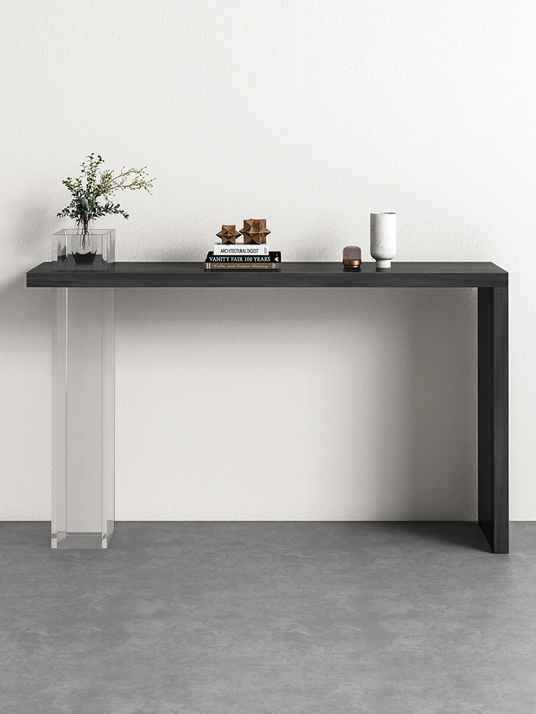 YY Solid Wood Console Tables Silent Style Side View Modern Minimalist Wall Length a Long Narrow Table