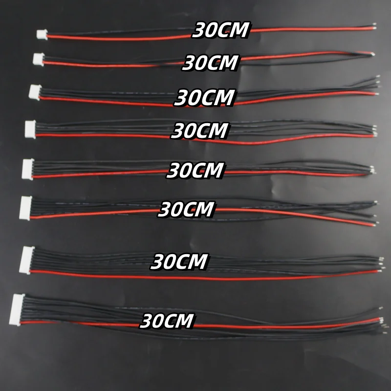 1S 2S 3S 4S 5S 6S 7S 8S Lithium Battery Single Head Balanced Charging Cable IMAX Connector Plug Cable Wholesale 30cm Long Style