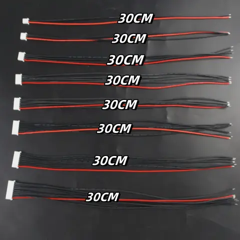 1S 2S 3S 4S 5S 6S 7S 8S Lithium Battery Single Head Balanced Charging Cable IMAX Connector Plug Cable Wholesale 30cm Long Style
