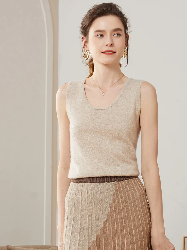 

Женский вязаный жилет Ele round Ne Svel Camere, теплый, мягкий, облегающий, из смесовой шерсти