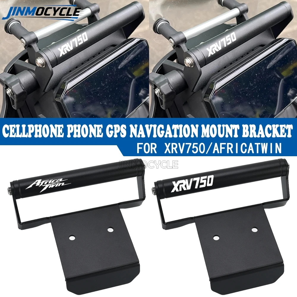 For HONDA XRV750 XRV 750 Africa Twin RD07 1990-2003 2002 JINMOCYCLE Navigation Bracket Cellphone Holder GPS Mounting Bracket