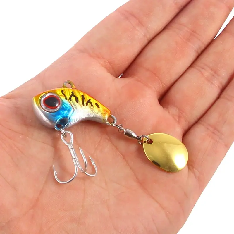 1 шт., вращающаяся металлическая искусственная Вибрирующая приманка, 9 г, 13 г, 16 г, 22 г, искусственные жесткие приманки, блесна, ложка, приманка для зимней рыбалки
