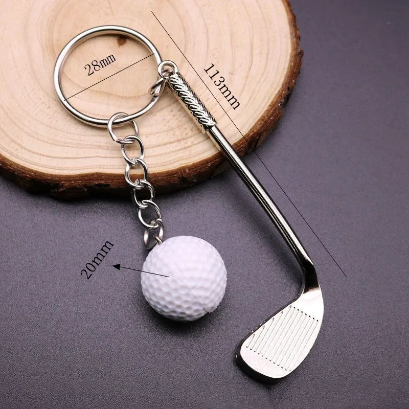 Golf Ball Key Chain Pendant, Gift for Golf Enthusiasts