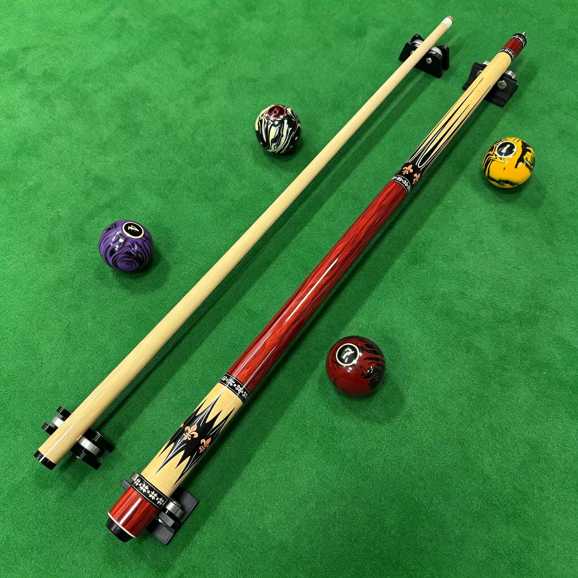 High-Appearance Imported Maple Billiard Stick, Maple Front Limb Feeling Transparent, Head 12.75 mm, Shaft Length 147 cm