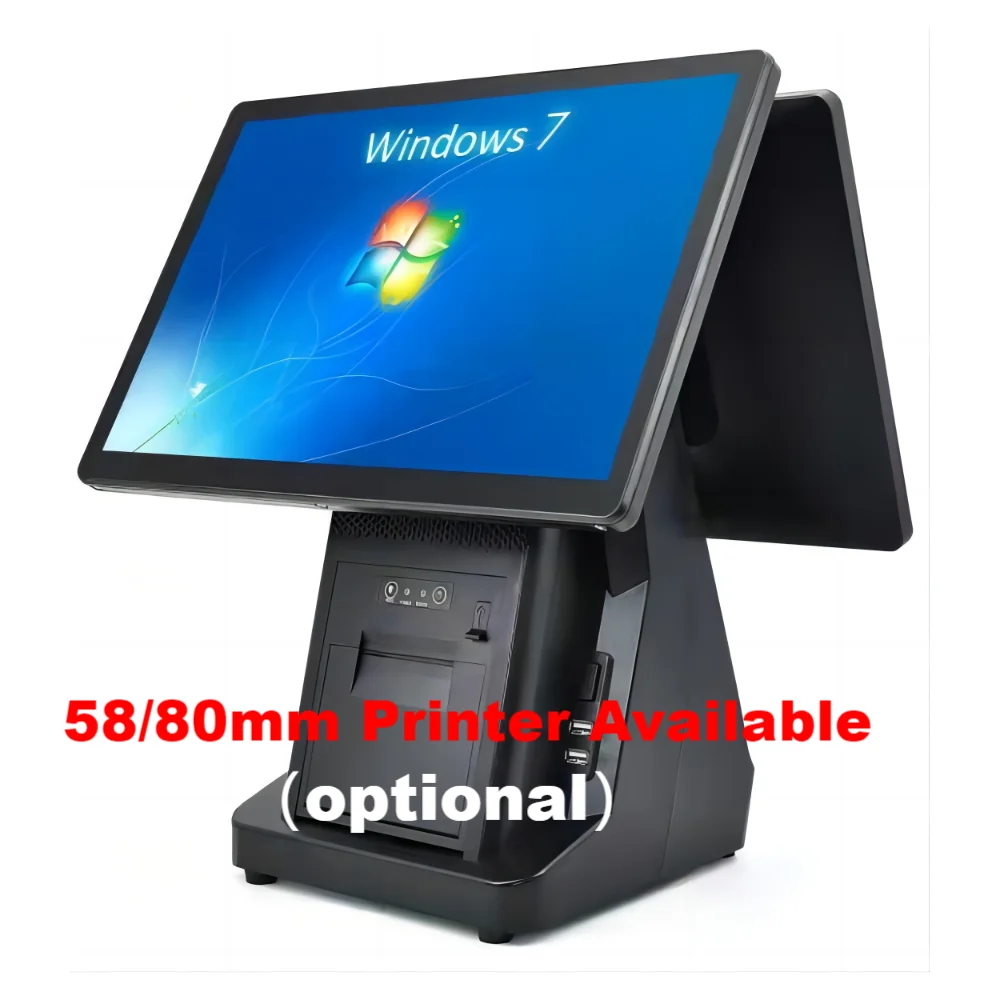 Imagem -05 - Caixa Registradora de Tela Sensível ao Toque com Impressora Térmica Sistema Windows Pos i3 i5 Win10 Terminal Restaurante Ecr Desktop Pos 15 Polegada