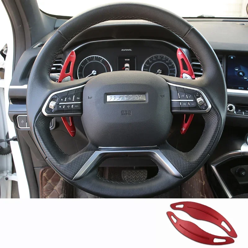 Aluminum Alloy for Haval H6 17-20 Car Steering Wheel Paddle Shifter Lever Blade Interior Protection Accessories Car Shift Paddle