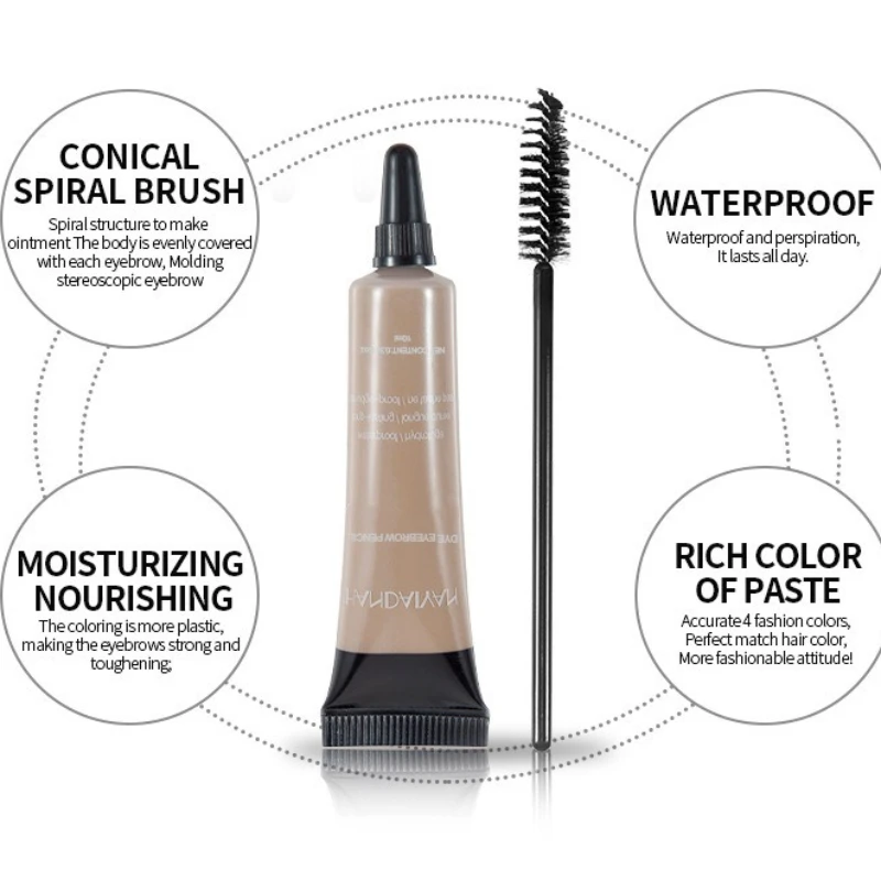 ウォータープルーフリキッドブロウジェル 6色展開 速乾性 にじみにくい 終日キープ 自然な羽のような眉へ 水泳や結婚式にも 簡単除去