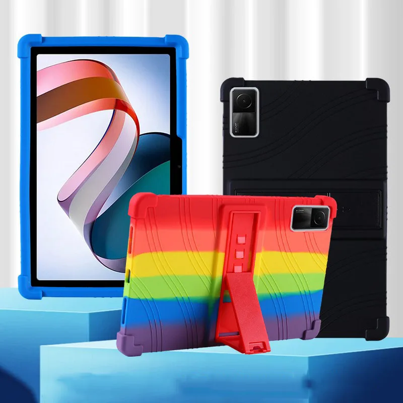 Soft Silicon Case For Realme Pad 2 11.5 inch Pad 10.4 inch RMP2103 Pad X RMP2108 Pad Mini 8.7 inch RMP2105 Kickstand Cover Funda