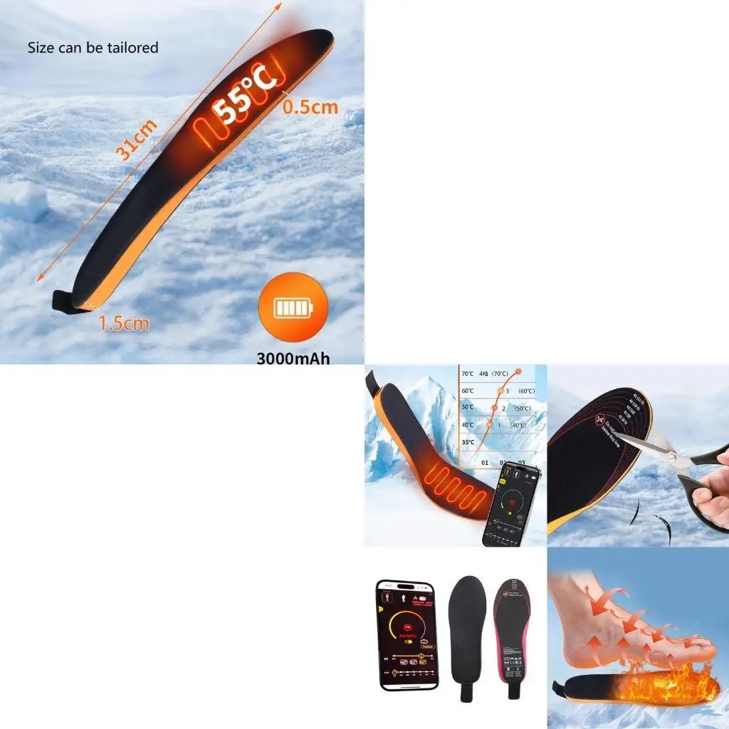 

Электрические стельки с подогревом, моют