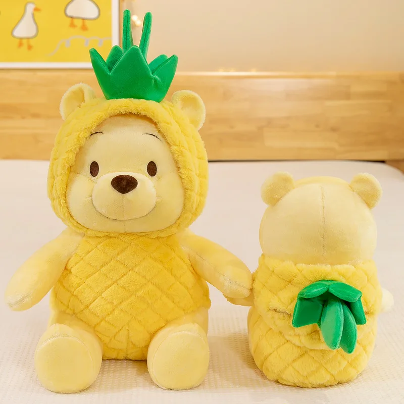 70cm Disney Pineapple Winnie The Pooh Pupu Bear Plush Toy Sleeping Pillow Cute Cartoon Soft Plushies Doll Children Birthday Gift