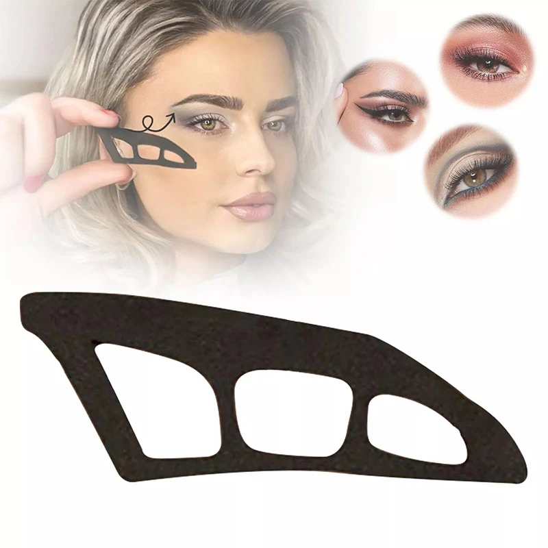 多機能アイライナーステンシルウィングチップアイライナー補助描画完璧なアイメイクアイシャドウステンシル再利用可能なメイクアップツール