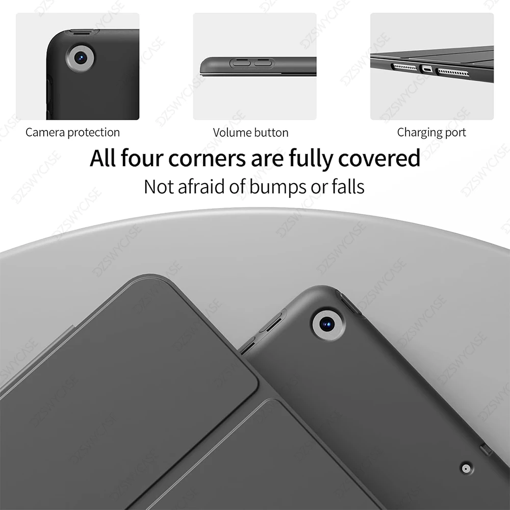 iPad 7/8/9世代 10.2インチ、5/6世代 9.7インチ、10世代 10.9インチ A16 11、Air 10.9インチ 11 M2 M3、mini 5 6 7、Pro 11 M4用シリコン保護カバー