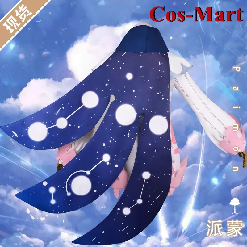 

Cos-Mart Game Genshin Impact Paimon Cosplay Costume Fashion Lovely Jumpsuits Halloween Party Role Play Clothing Custom-Make