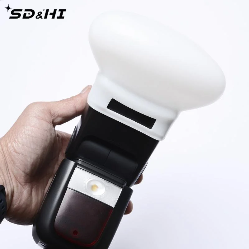 MF-DD Soft Silicone Light Shade Rubber Mod Sphere Modular Flash Accessories Speedlite Flash Cap Diffuser Bounce Square view 2