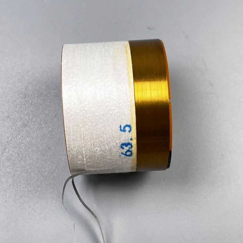 63.5mm optical fiber pure aluminum flat wire low-frequency voice coil high power 63.5 cores 47mm